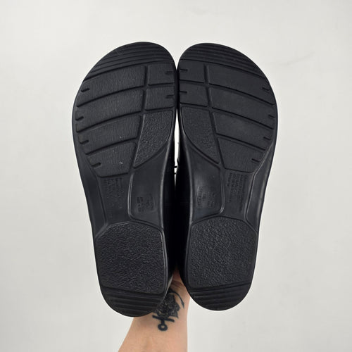 Birkenstock Black Leather Lace-Up Oxford Shoes Slip Resistant - Size 9