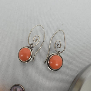 Kameleon 925 Sterling Silver Scroll Dangle Earrings + 5 JewelPops Bundle