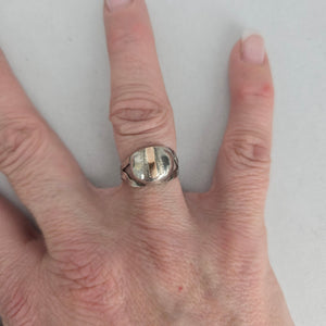 Sterling Silver Handmade Statement Ring - Size 6.75