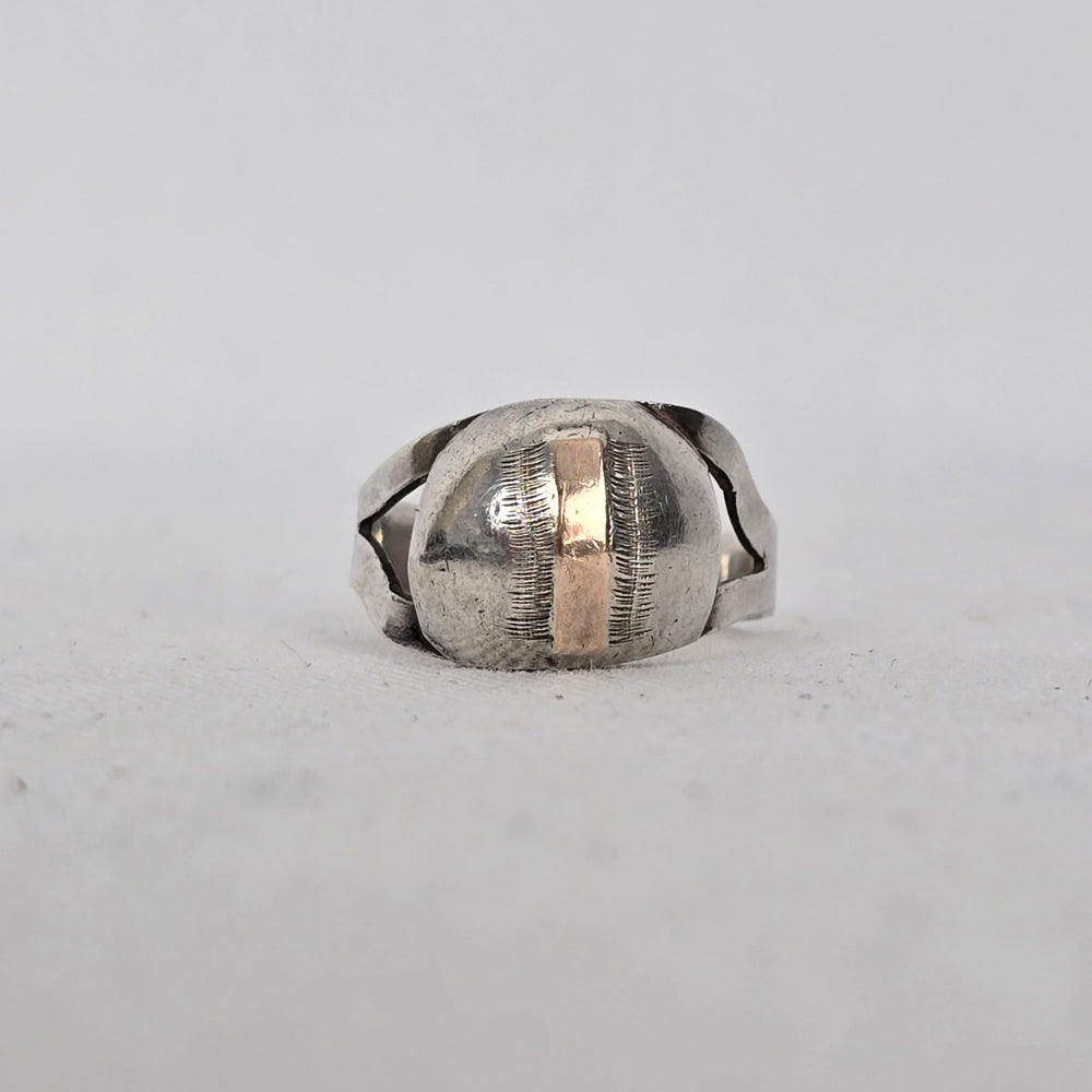 Sterling Silver Handmade Statement Ring - Size 6.75