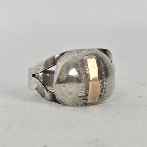 Sterling Silver Handmade Statement Ring - Size 6.75