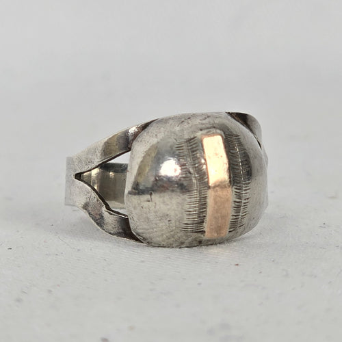 Sterling Silver Handmade Statement Ring - Size 6.75