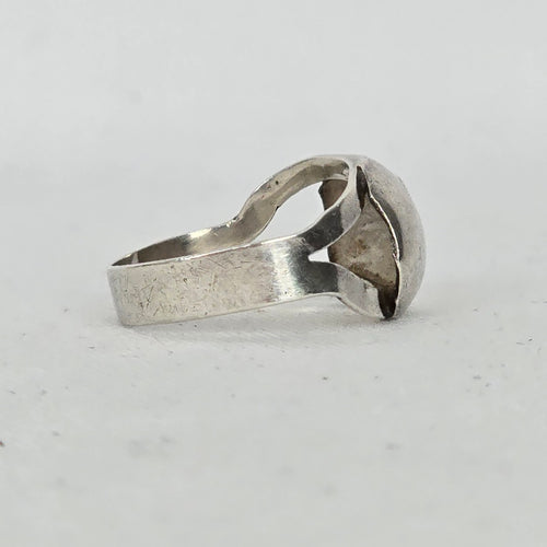 Sterling Silver Handmade Statement Ring - Size 6.75