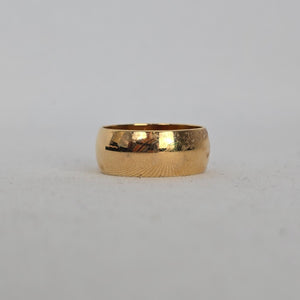 18K Gold Electroplated Cubic Zirconia Solitaire Ring - Size 6.75