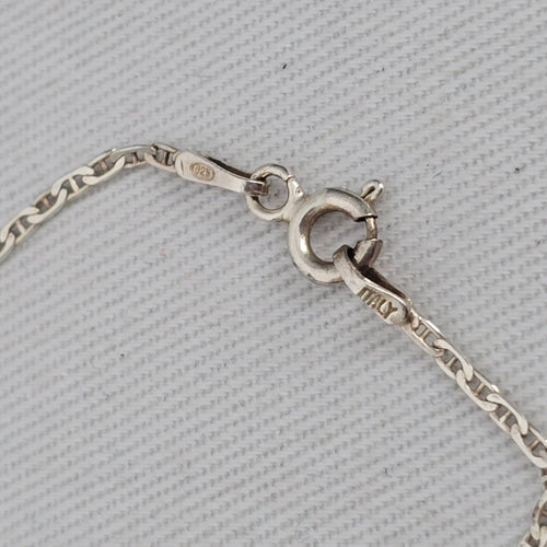 925 Sterling Silver X&O Love Necklace with Red Heart Stone & Clear Stones