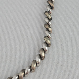 Italian 925 Sterling Silver Chunky Twisted Curb Link Necklace
