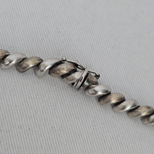 Italian 925 Sterling Silver Chunky Twisted Curb Link Necklace