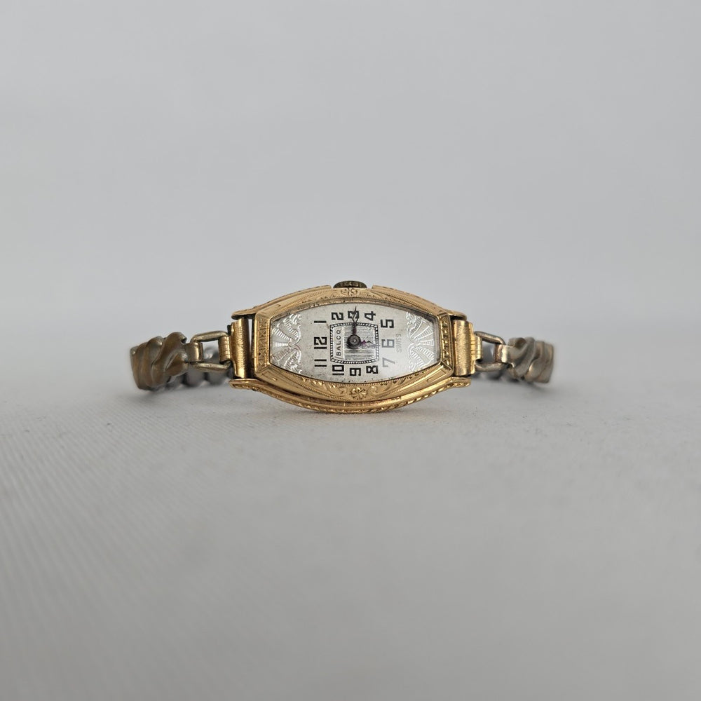 Vintage Balco Swiss Tonneau Watch — Manual Wind, Running