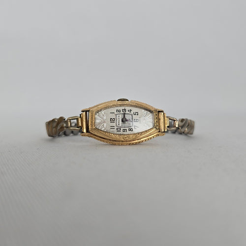Vintage Balco Swiss Tonneau Watch — Manual Wind, Running