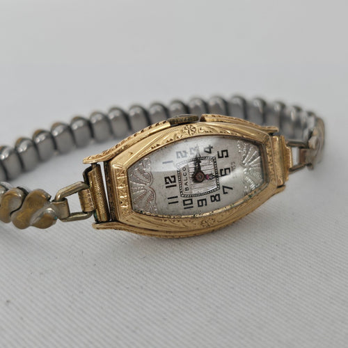 Vintage Balco Swiss Tonneau Watch — Manual Wind, Running