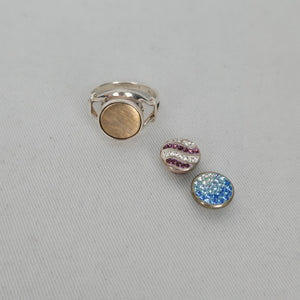 Kameleon 925 Sterling Silver Interchangeable Snap Ring – Size 9