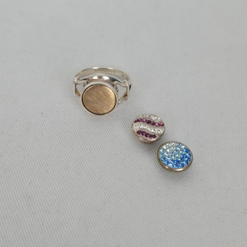Kameleon 925 Sterling Silver Interchangeable Snap Ring – Size 9