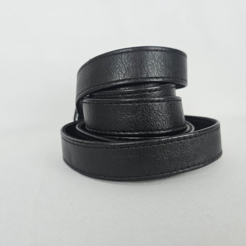 Black Genuine Leather Wrap Belt Size M/L