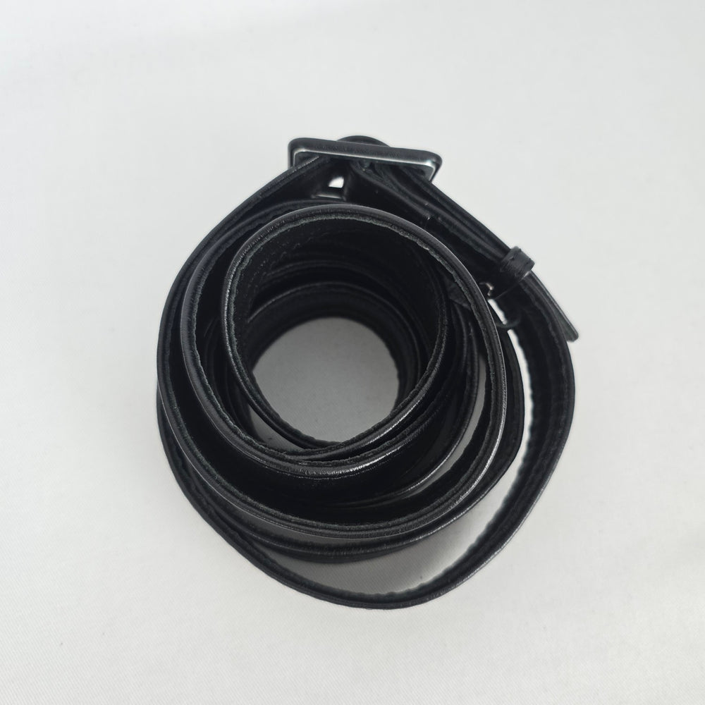 Black Genuine Leather Wrap Belt Size M/L