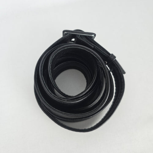 Black Genuine Leather Wrap Belt Size M/L