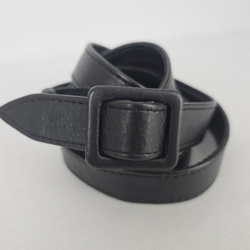 Black Genuine Leather Wrap Belt Size M/L