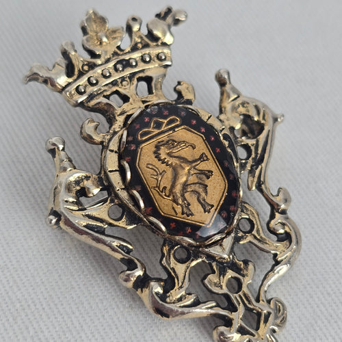 Vintage Dafri Toronto Heraldic Crest Shield Brooch Pin