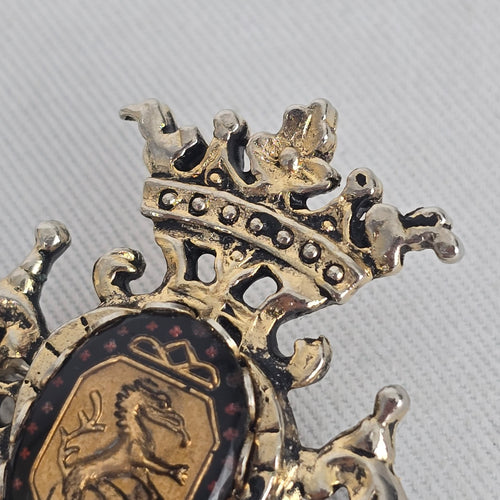 Vintage Dafri Toronto Heraldic Crest Shield Brooch Pin