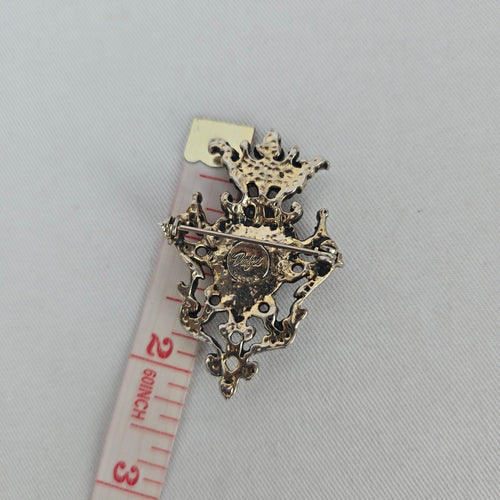 Vintage Dafri Toronto Heraldic Crest Shield Brooch Pin