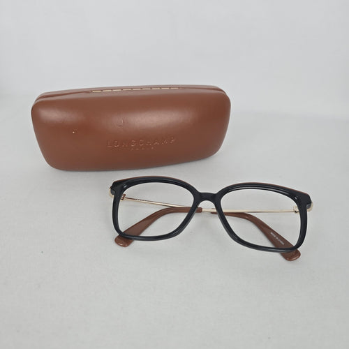 Longchamp LO2676 Black and Brown Eyeglass Frames with Case