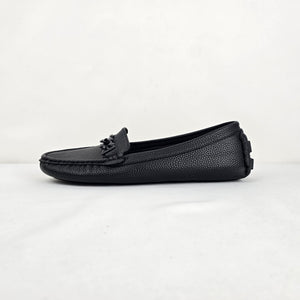 Anne Klein iFlex Black Chain Loafers - Size 10