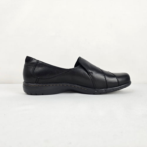 Rockport Cobb Hill Black Leather Slip-On Shoes - Size 9.5