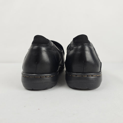 Rockport Cobb Hill Black Leather Slip-On Shoes - Size 9.5
