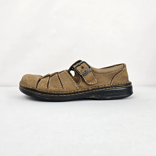 Birkenstock Brown Leather Fisherman Sandals - Size 6