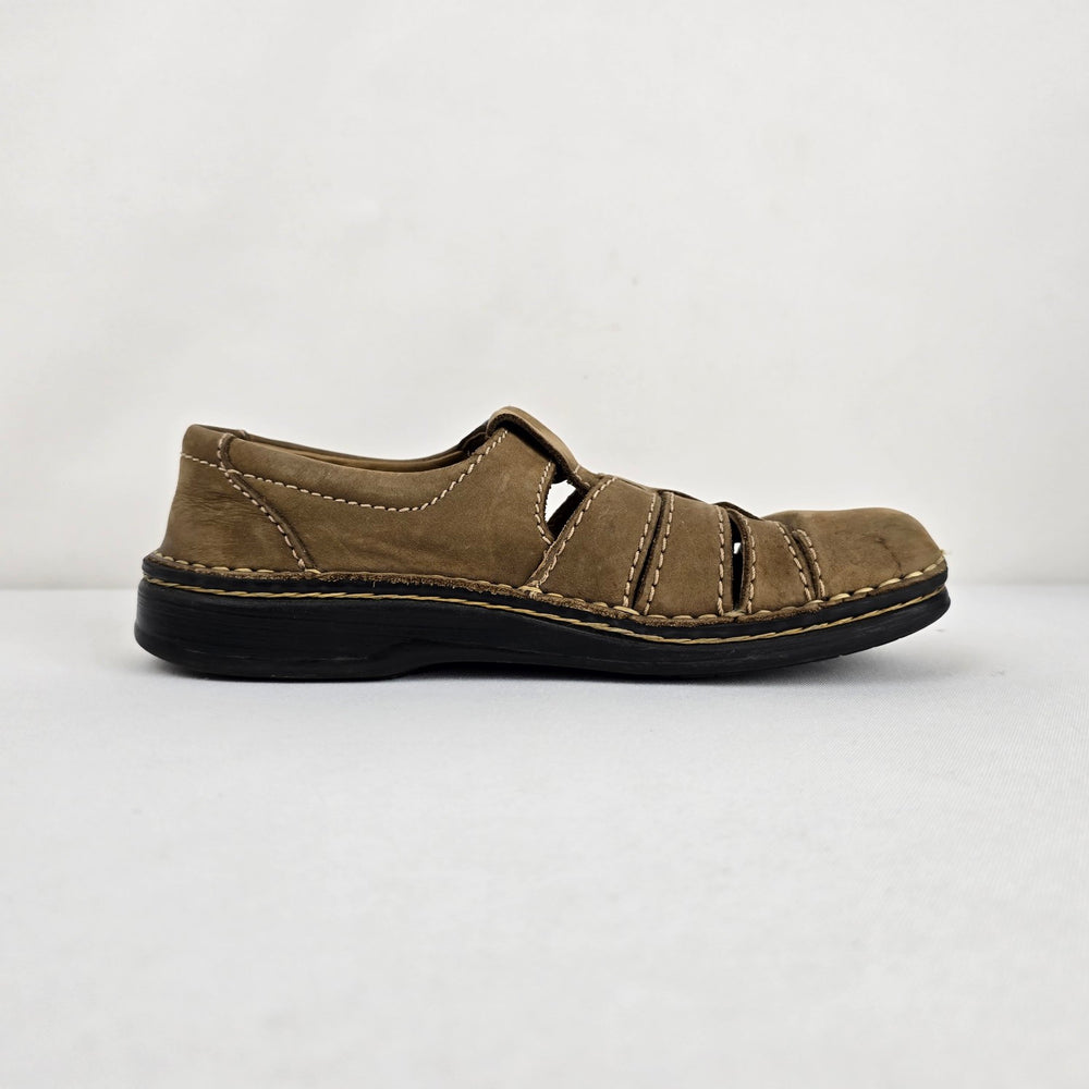 Birkenstock Brown Leather Fisherman Sandals - Size 6