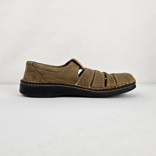 Birkenstock Brown Leather Fisherman Sandals - Size 6