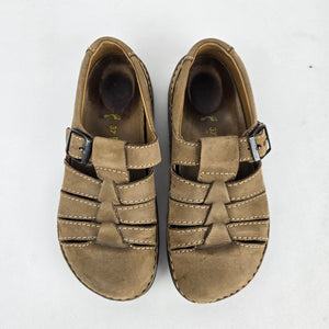 Birkenstock Brown Leather Fisherman Sandals - Size 6