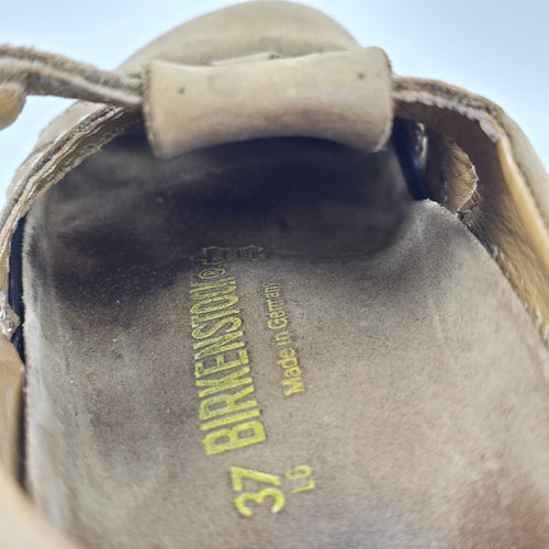 Birkenstock Brown Leather Fisherman Sandals - Size 6