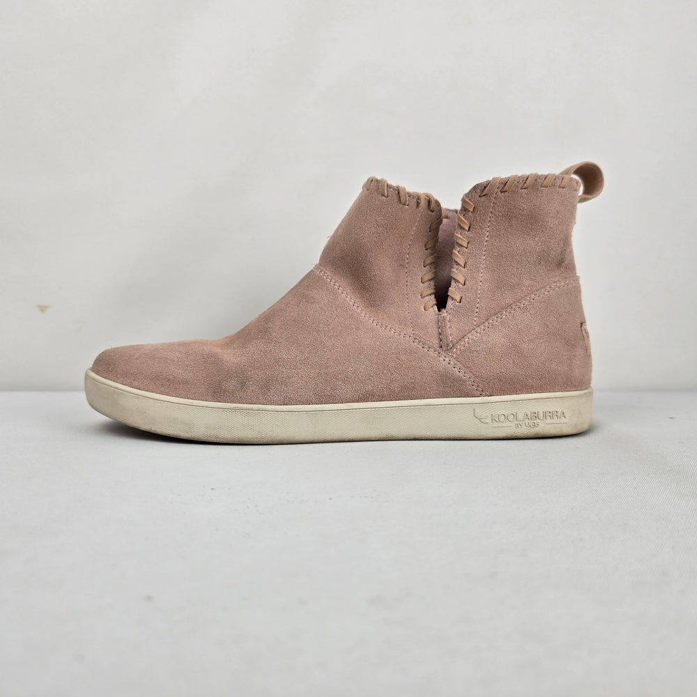 Koolaburra by UGG Soft Pink Suede Ankle Boots - Size 11