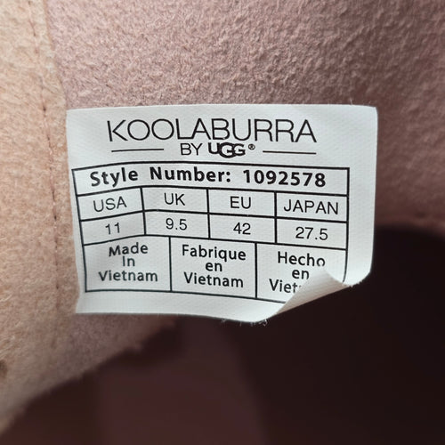 Koolaburra by UGG Soft Pink Suede Ankle Boots - Size 11