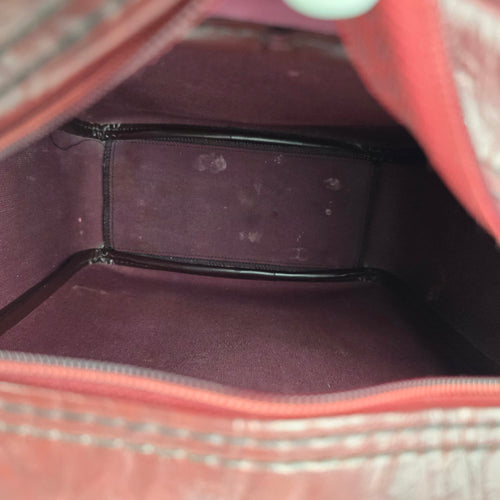 Jetliner Vintage Overnight Travel Shoulder Bag Burgundy