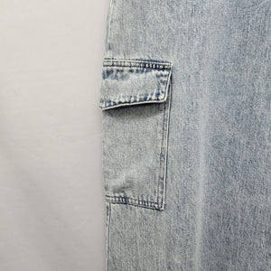 Fate Drew Light Wash Wide Leg Cargo Jeans Size Large – NWT