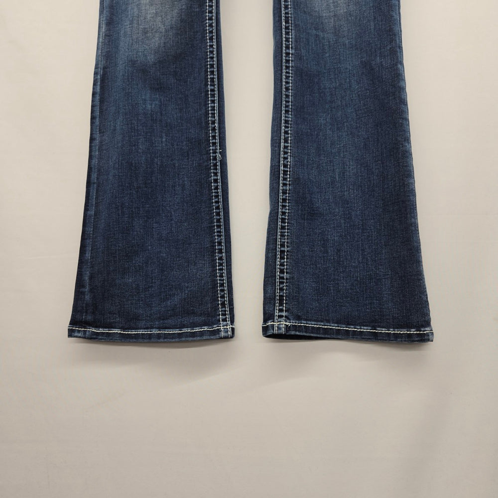 Grace in LA Easy Fit Bootcut Jeans Longhorn Embroidery - Size 30