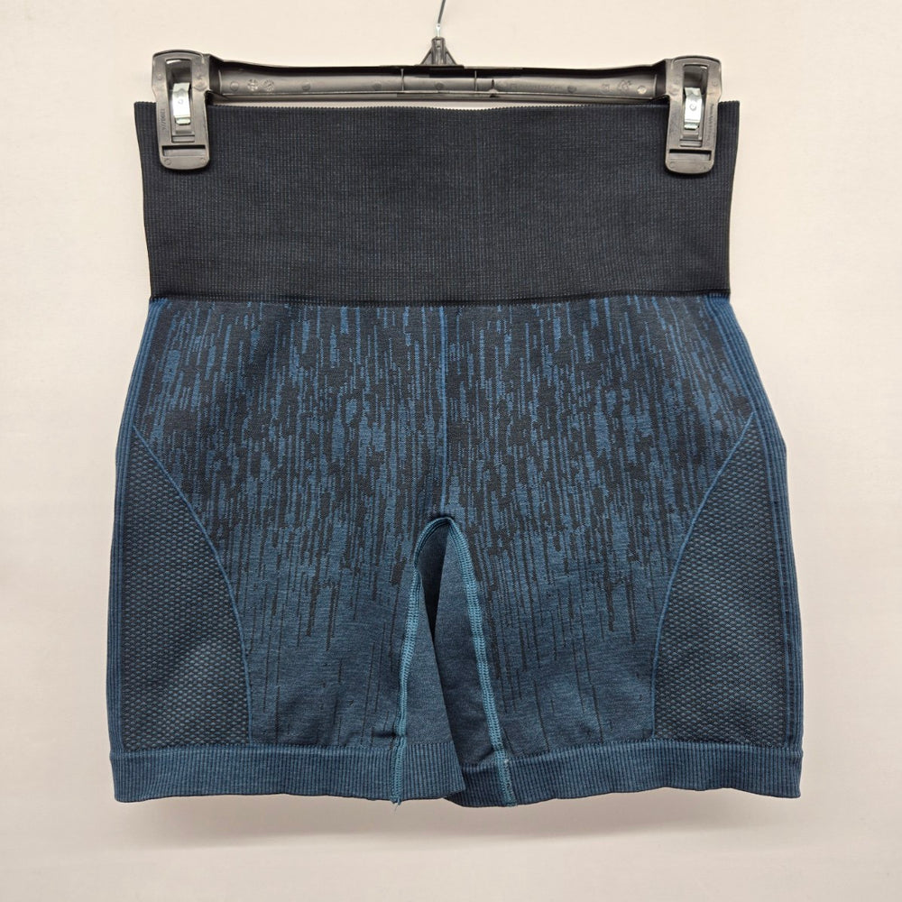 Lululemon Seamless High Rise Shorts Navy Rain Print - Size S