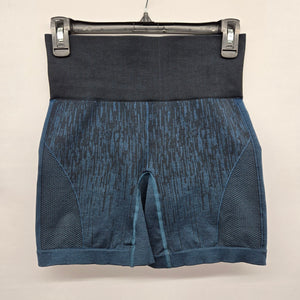 Lululemon Seamless High Rise Shorts Navy Rain Print - Size S