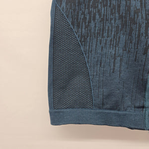 Lululemon Seamless High Rise Shorts Navy Rain Print - Size S