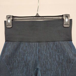 Lululemon Seamless High Rise Shorts Navy Rain Print - Size S