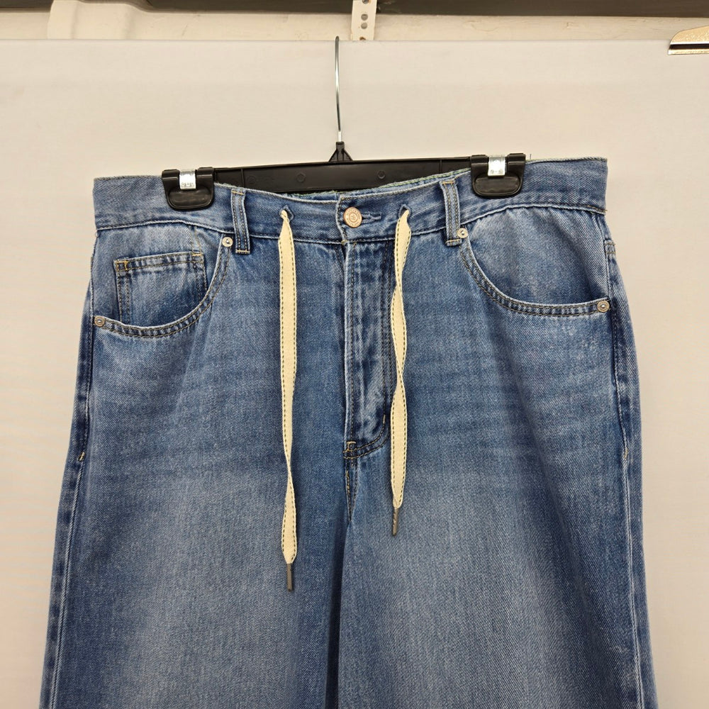 Scotch & Soda Wide Leg Drawstring Jeans Light Wash - Size M