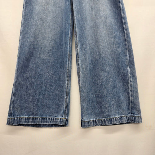 Scotch & Soda Wide Leg Drawstring Jeans Light Wash - Size M