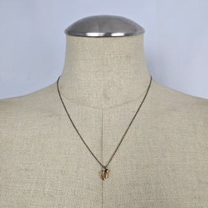 Satya 925 Sterling Gold Tone Leaf Pendant Necklace