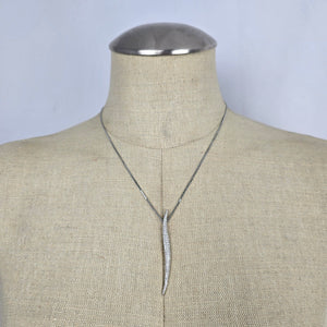 Swarovski Crystal Spike Pendant Necklace Silver – Box & Certificate