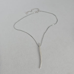 Swarovski Crystal Spike Pendant Necklace Silver – Box & Certificate