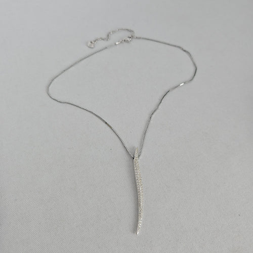 Swarovski Crystal Spike Pendant Necklace Silver – Box & Certificate