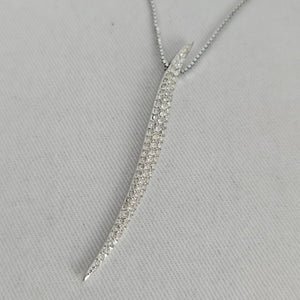 Swarovski Crystal Spike Pendant Necklace Silver – Box & Certificate