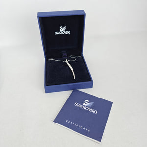 Swarovski Crystal Spike Pendant Necklace Silver – Box & Certificate