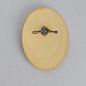 Vintage Art Deco Revival Flapper Girl Léa Stein Style Portrait Brooch Pin